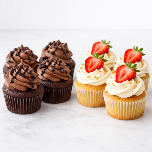 Dozen count cupcakes in a flavor of your choice